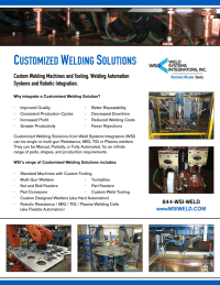 WSI Automation Flyer Cover | Weld Systems Integrators