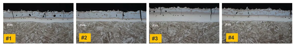 AlSi coating thickness corresponding to each part | Weld Systems Integrators