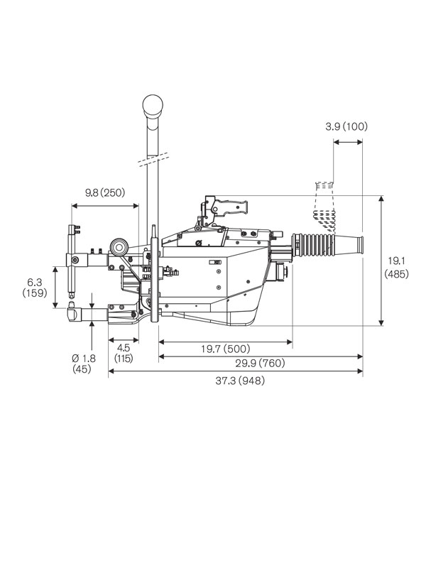 TECNA 3327 Suspended Spot Weld Gun | Dimensions 01 | Weld Systems Integrators