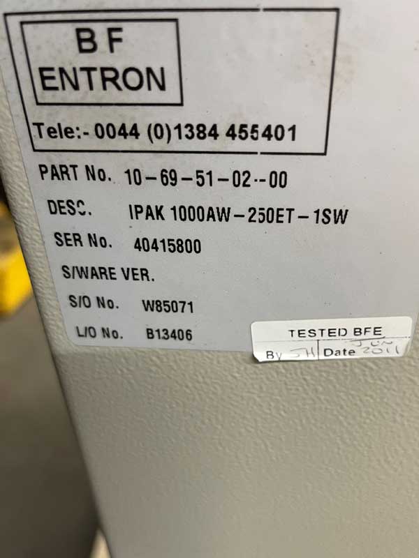 Used ENTRON IPAK | Image 04 | Weld Systems Integrators