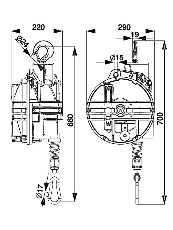 TECNA 9401-9402-9403-9404-9405 Dimensions | Weld Systems Integrators
